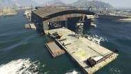 Overhead view of the helipad (Image via Rockstar Games)